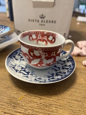 Vista Alegre Timeless Coffee Cup and Saucer Set of 4
