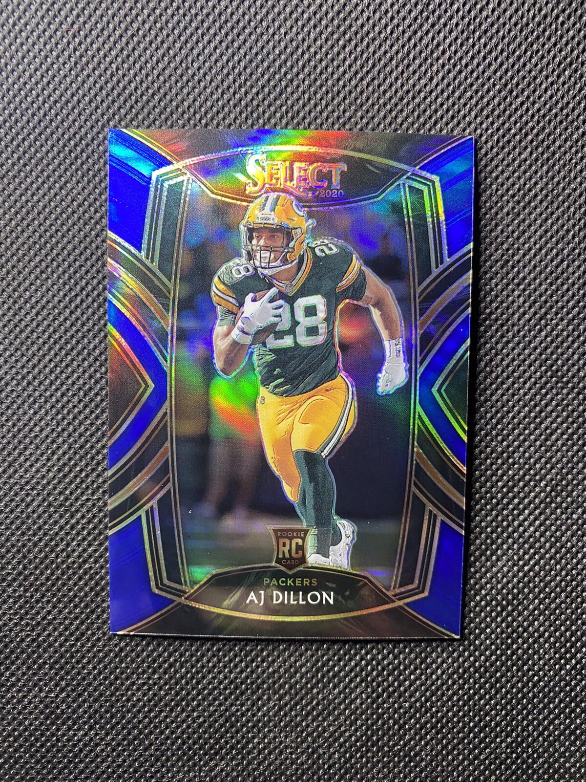 2020 Select AJ Dillon Blue Prizm Club Level Rookie RC #57/75 Packers