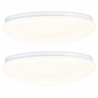 Luminea 2er-Set LED-Wand- & Deckenleuchten mit 1440 Lumen, Ø 38 cm, 24 W