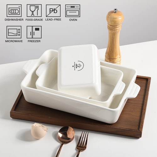Ceramic Bakeware Set, Rectangular Baking Dish for Oven Lasagna Pans for Cooki... - Picture 2 of 6