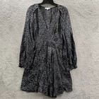 Equipment Femme Dress Womens Size 6 Midi Silk Blend Gray Black