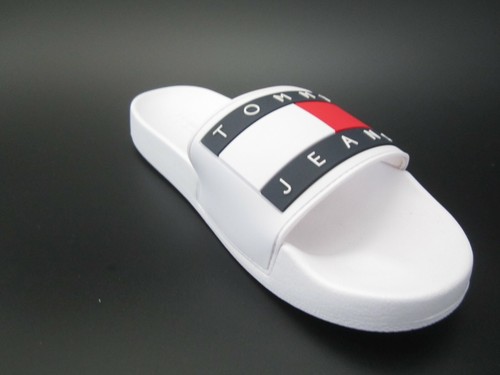 Sandalias para mujer Tommy Jeans con bandera piscina de piedra lisa deslizantes - 6,5 EE. UU. - Imagen 10 de 12