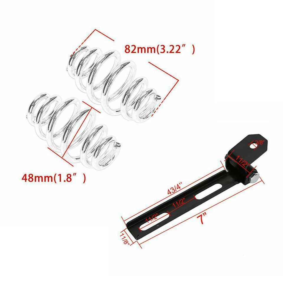 Asiento individual montaje base muelles bobber para Harley Davidson Sportster XL 1200 883 Foto 4 de 4