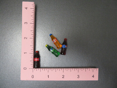 4 PCS COKE PEPSI FANTA SPRITE SODA BOTTLE For