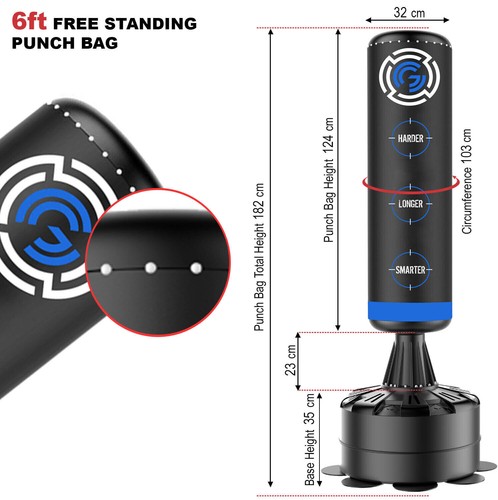 Free Standing Boxing Punching Bag Stand Kick Heavy MMA Martial Art Training - Picture 161 of 178