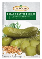 Mrs. Wages Bread and Butter Pickles Quick Process Mix (VALUE PACK of 6), 5.3 Oun