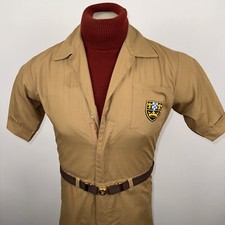 Vtg 60s 70s Jumpsuit One Piece Leisure suit Caper Alls Disco Mens XS Small NOS