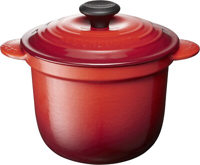 調理器具 LE CREUSET COCOTTE EVERY 18 Le Creuset Cocotte Every 18 Cherry Red Gas/Induction Cast Iron Pot