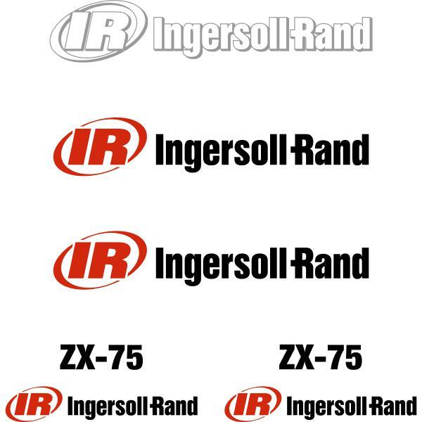 Ingersoll Rand ZX75 Decals Kit for IR ZX 25 Mini Excavator
