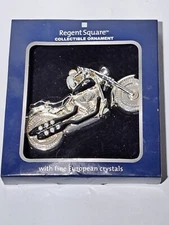 Regent Square Motorcycle Collectible Christmas Ornament W/ Crystal