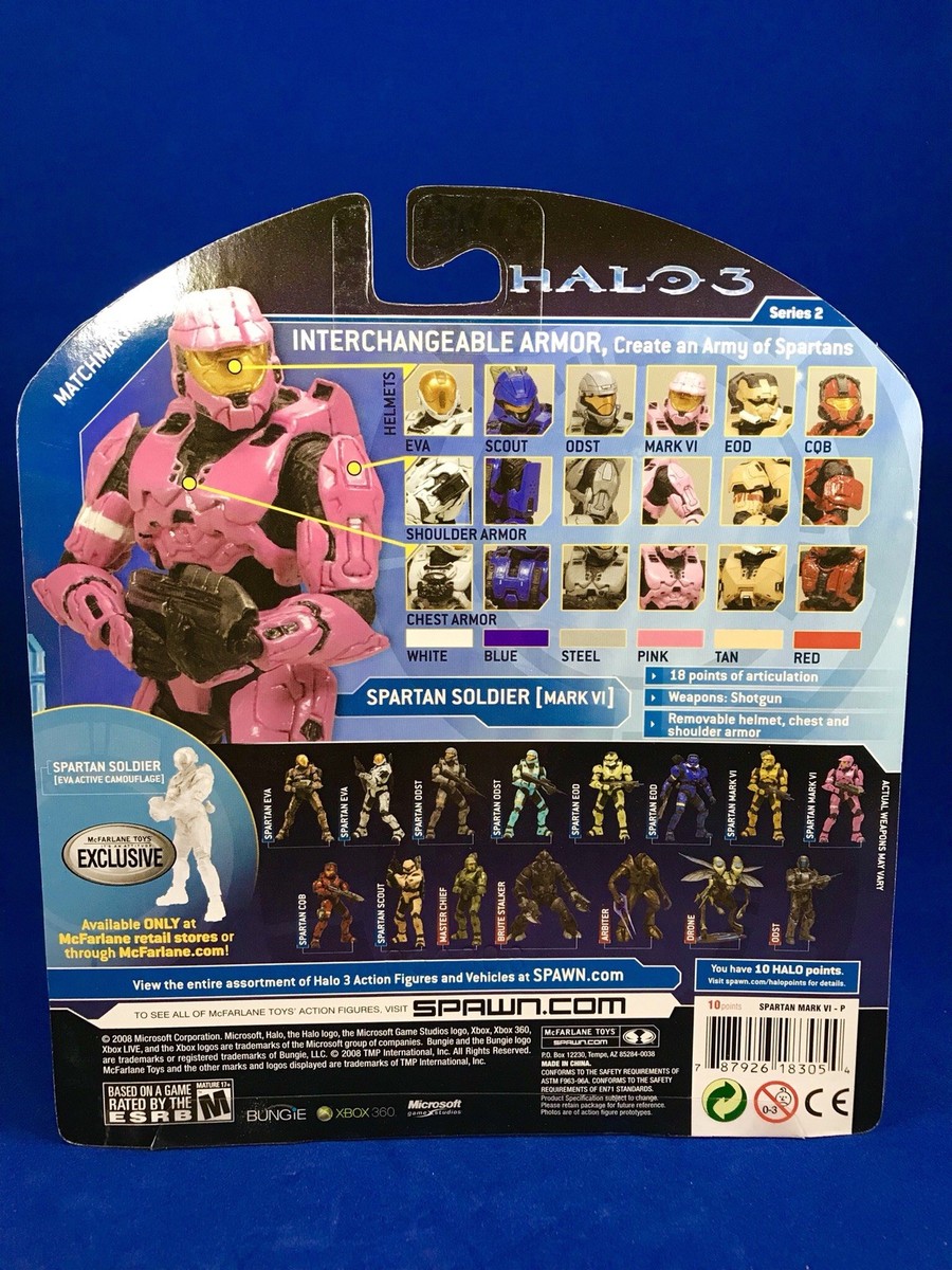 McFarlane Halo 3 Series 2 Pink Spartan Soldier Mark VI D&R