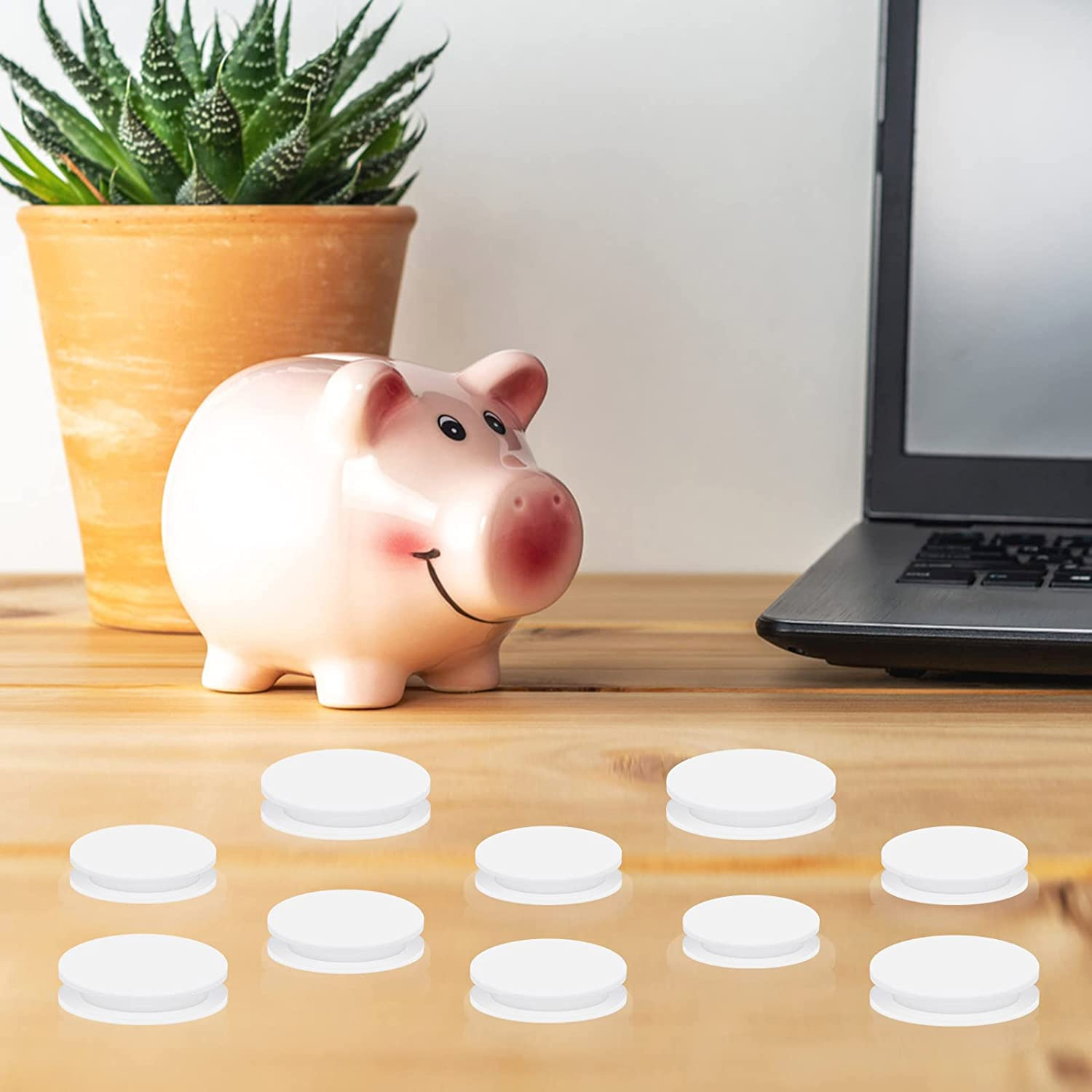 20 Pieces Piggy Bank Plug, Saving Box Plug White Piggy Bank Stopper