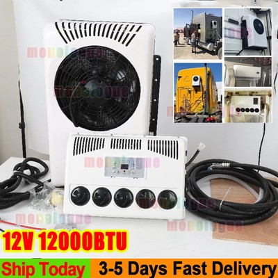 12000BTU 12V Mini Split AC Truck Air Conditioner Unit for Caravan Semi Trucks RV