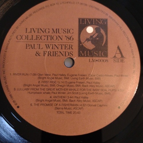 Living Music Collection '86 by Paul Winter and Friends (Vinyl LP 1986) LM 0008 - Picture 4 of 12