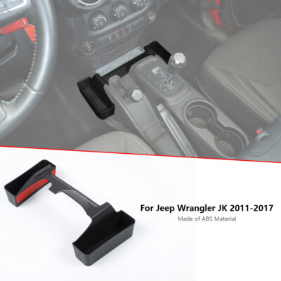 Center Organizer Gear Shift Side Storage Box Tray For Jeep Wrangler JK 2011-2018