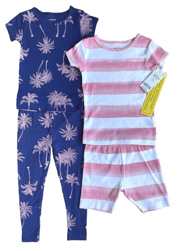 Carter's Baby/Toddler Girl Snug Fit Short Sleeve Pajama Sets 4-PC Sz: 12M-5T $36 - Picture 11 of 11