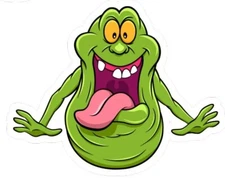 Slimer Ghostbusters, Vinyl 3" Die Cut Sticker,