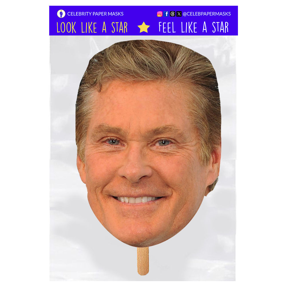 David Hasselhoff Mask The Hoff Celebrity Face Masks Actor | eBay