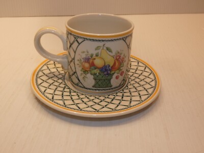Villeroy & Boch Basket Pattern Coffee Cup and Saucer | eBay