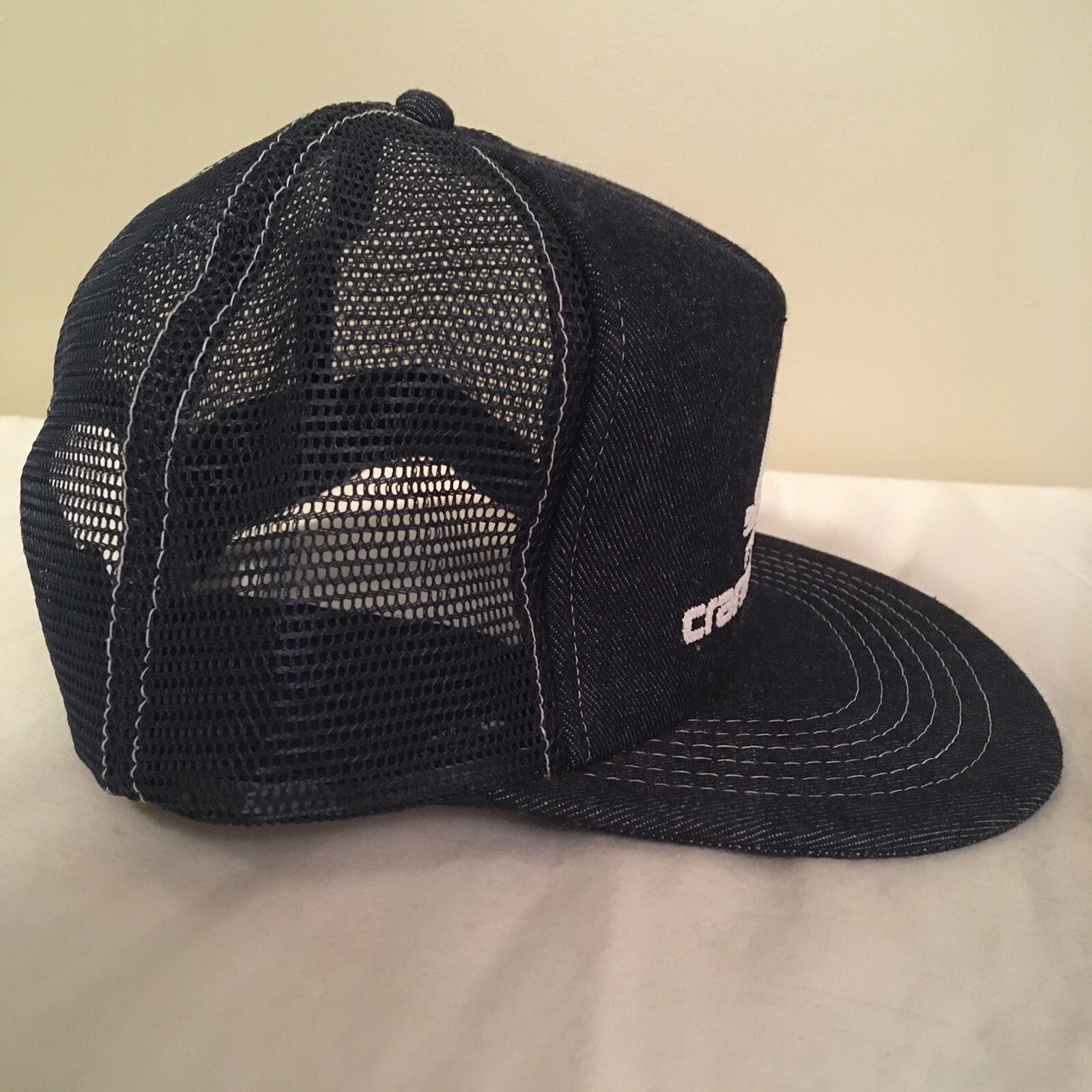 Vtg Cranetronics inc Hat Construction Snapback Bl… - image 6