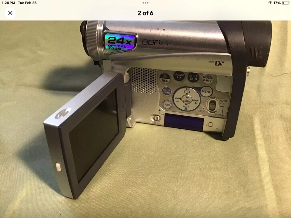 Panasonic Palmcorder MultiCam PV-GS15 Mini DV Camcorder -*3 - Image 2 of 4