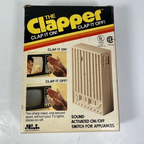 The Clapper - Vintage 1984 Original Box - Clap On Clap Off New Open Box - Picture 1 of 5