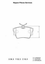 Kit pastiglie freno PER Renault Trafic II   2.0 88 KW 120 CV