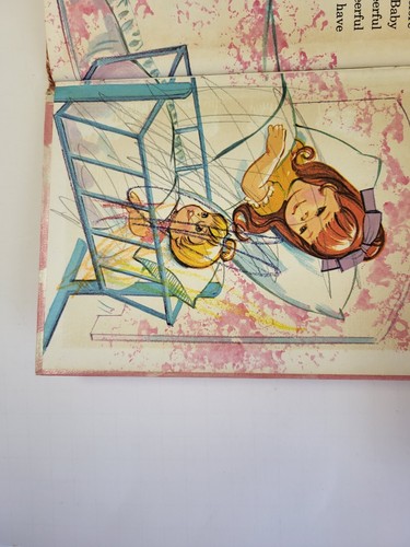 Vintage Children's BIG Tell-A-Tale Book ~ BABY CHEERFUL TEARFUL Doll 1968 Mattel - Picture 13 of 16