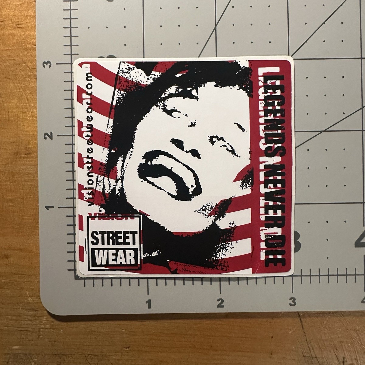 Vintage 90's “Vision Street Wear - Legends Never Die” Skateboard