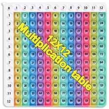 Rainbow Multiplication Table pop Fidget Toys Educational Math Learning Board ...