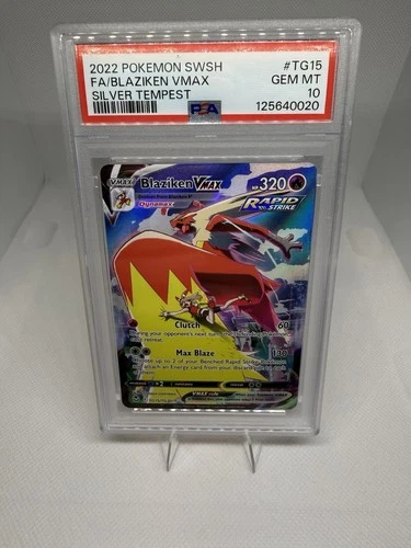 Pokémon TCG - Blaziken VMAX - Silver Tempest - TG15/TG30 - PSA 10