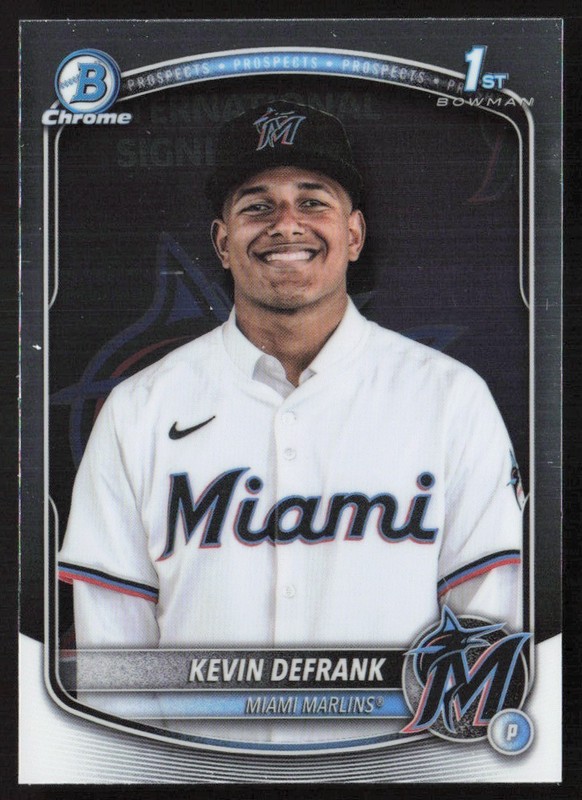 2025 Bowman Chrome Prospects Kevin Defrank #BCP-205 GS1-3