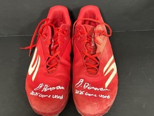 Brendan Donovan St Louis Cardinals Auto Signed 2025 Game Used Cleats Red