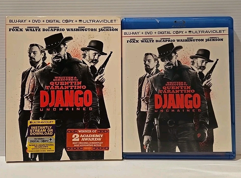 Django Unchained Blu-ray + DVD 2013 Jamie Foxx, Waltz ,  DiCaprio Slipcover - Image 3 of 4