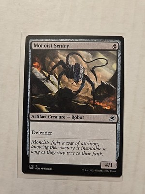 Monoist Sentry - Edge of Eternities - NM - Uncommon - Artifact Creature 