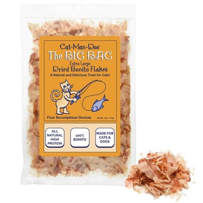 Cat-Man-Doo | Bonito - 4oz. Big Bag | Fish Flakes 4 Ounce (Pack of 1)