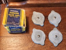 Lot Of 4 - Stant Evrseal R-3 Radiator Caps 1930s 1940s Buick Chevy Chrysler