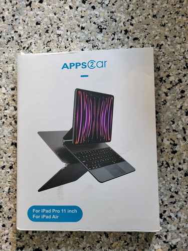APPS2CAR Magic Keyboard Case for iPad Pro 11 In. 1/2/3/4 Gen. iPad Air 4/5 Gen.. - 第 1/10 張圖片