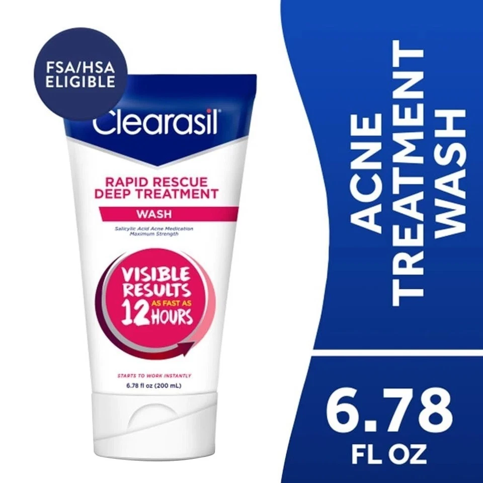 2 Pack Clearasil Rapid Rescue Deep Treatment Acne Face Wash 6 .78 Oz ( 200 mL ) - Image 3 of 3