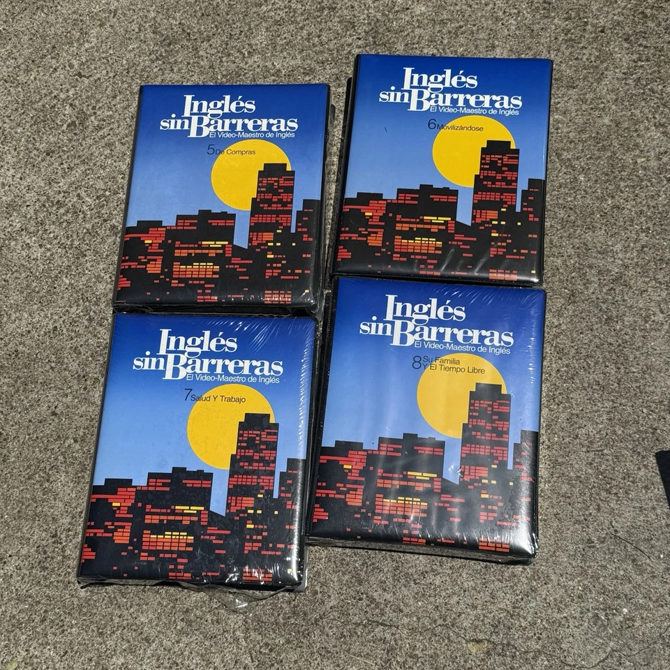 Ingles Sin Barreras Courses Complete VHS, Manual Series 1-12 + 2 Books English - Image 3 of 4