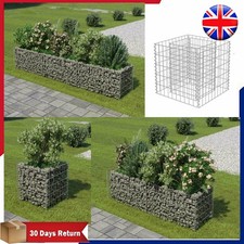 Garden Gabion Raised Bed Planter Landscaping Rock Pot Basket Galvanised Steel