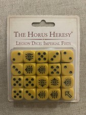 Forgeworld Horus Heresy Legion Dice: Imperial Fists Dice Oop NIB 20xd6