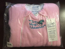 Baby Merlin  s Magic Sleepsuit Infant Large 3-6 Months Pink Microfleece Swaddle
