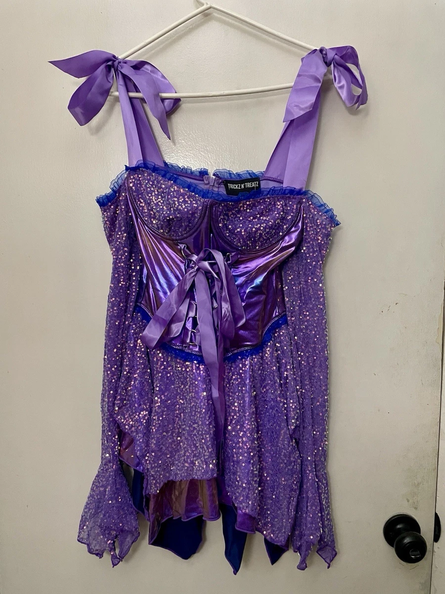 fairy tail lucy cancer star dress Dreamy Violet Butterfly Princess Fairy Dress