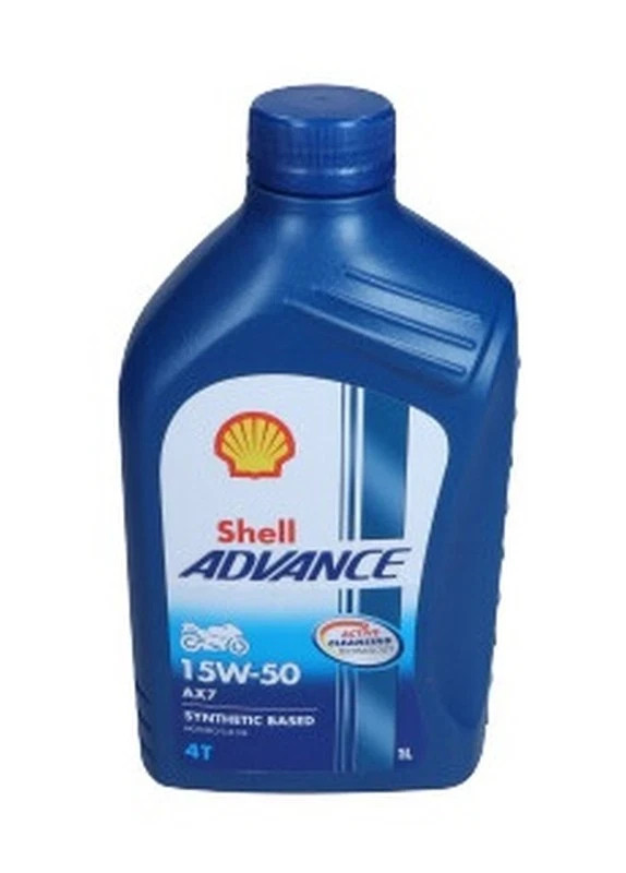 Shell Advance AX7 15W-50 Synthetic Based Motorcycle Oil 4T