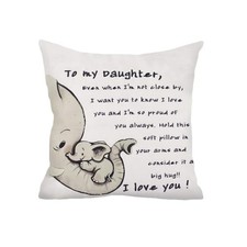 Best Gifts from Mom Dad to My Throw Pillow Covers for Bed Couchess Daughter