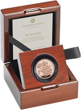 2023 Proof Full Gold Coronation Sovereign Coffret Souverain Or BE Roi Charles