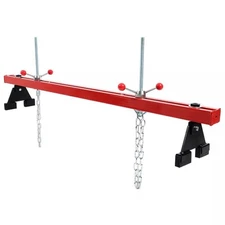 Engine Support Bar 1100lb Motor Transverse Lift Holder Dual Hook Cross Hoist