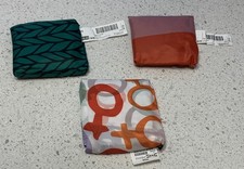SET OF 3, Ikea Foldable Pocket Shopping Tote Bag, 1 Karismatisk, 2 Skynke, NEW