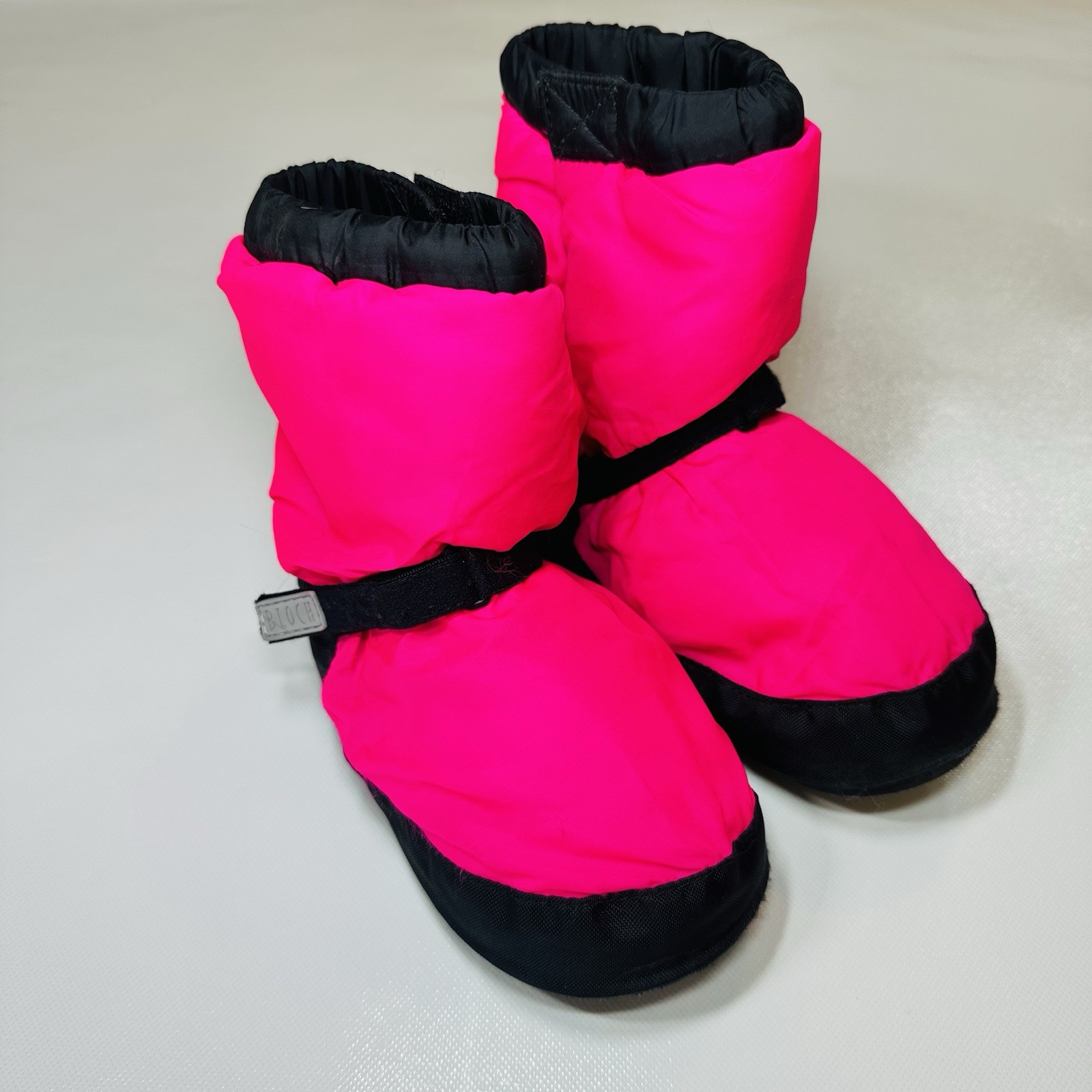 BLOCH Warm-Up Booties Adult Small Pink Black Dance Ballet Slipper Covers S